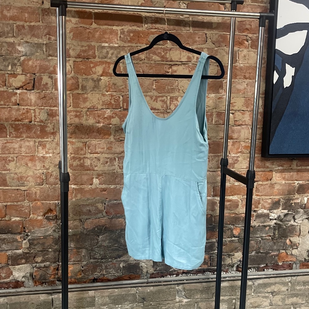 NWT RVCA Light Teal Romper
